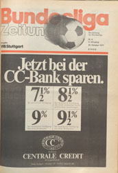 Übersicht Bundesliga Zeitung Saison 1973/74