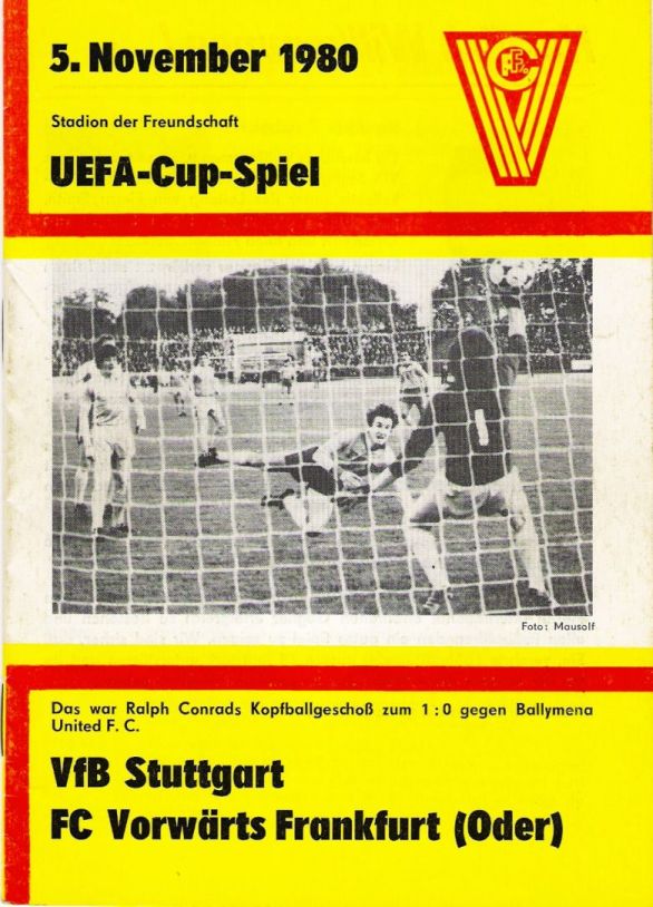 Übersicht Auswärtsprogramme Saison 1980/81